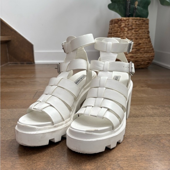 Steve Madden Shoes - Steve Madden Cosmic White Chunky Sandals